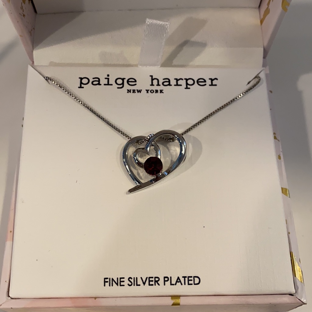 Paige Harper Nib Silver Floating Heart